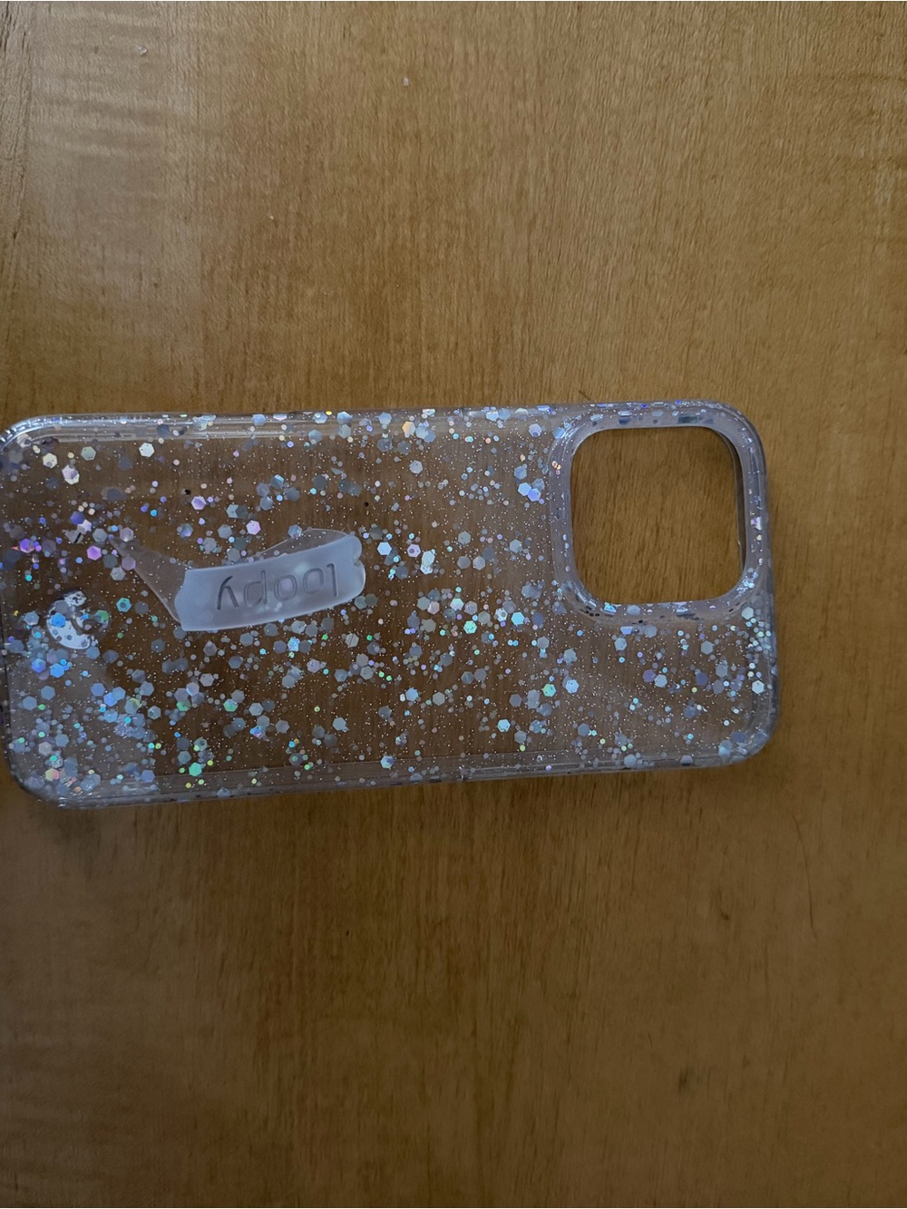Loopy Case Clear Holographic Glitter Phone Case